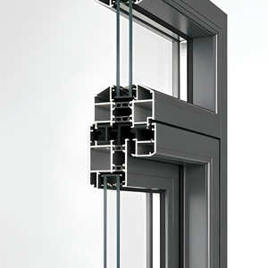 Fenêtre à battant à rupture de pont thermique série 90, cadre en aluminium, <span class=keywords><strong>double</strong></span> <span class=keywords><strong>vitrage</strong></span>, pour balcon et salon - Product Image 5
