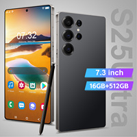 Téléphones mobiles débloqués version mondiale avec stylet intégré, double SIM, GPS, reconnaissance faciale, écran 7,3 pouces, 16 Go + 512 Go, smartphone 5G