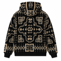 Veste polaire Sherpa personnalisée pour homme, imprimée, chaude, à capuche, en peluche, entièrement zippée, style Teddy, pour l'extérieur, décontractée, OEM