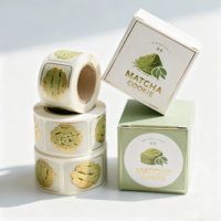 Maßgefertigte Wasserfeste Rollenetiketten Goldfolienprägung Kratzfeste UV-Beständige Klebeetiketten für Lebensmittel Snacks Süßigkeiten Kaffee Verpackung
