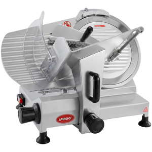 Nouvelle trancheuse <span class=keywords><strong>à</strong></span> <span class=keywords><strong>viande</strong></span> congelée semi-automatique électrique de 12 pouces, épaisseur réglable, lame en acier inoxydable, pour usage sur comptoir - Vente directe usine - Product Image 1