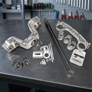 Kit de plaques d'essieu avant Yamaha Aerox 2003 Modèle FRM007 Compatible avec fourches de 45-48 mm de diamètre Ottopuntouno JF-1 FG Gubellini MIR - Product Image 3