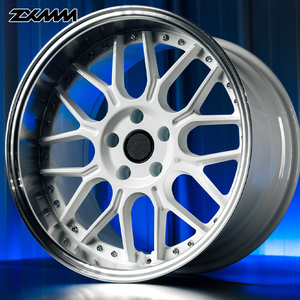 Jantes forgées ZXMM Glossy White Polish en 2 pièces 5x114.3 5x120 6x139.7 5x127 de 16 à 24 pouces, finition brossée, pour <span class=keywords><strong>BMW</strong></span> Audi RS4/5*/6 - Product Image 3