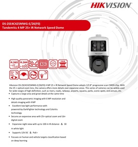 กล้องวงจรปิด Hik Original DS-2SE4C425MWG-E/26(F0) TandemVu 6+4MP 25X PTZ <span class=keywords><strong>ColorVu</strong></span> & IR Acusense Panorama Network Speed Dome รองรับ PoE+ - Product Image 2