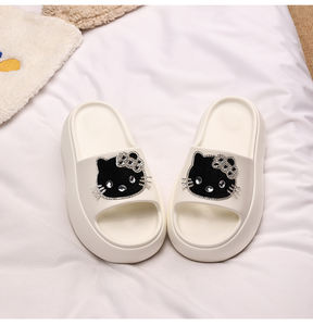 Pantuflas de Hello Kitty con Suela Gruesa y Aspecto de Gama Alta para Mujer, Verano 2025, para Uso Exterior, Sandalias de Playa Elevadas con Estilo - Product Image 6