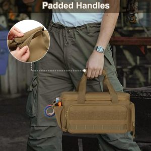 14-inch chống ma sát dây kéo công cụ lưu trữ tổ chức túi đa mục đích làm việc Tote cho siêng năng sửa chữa chiến thuật xe văn phòng sử dụng - Product Image 5