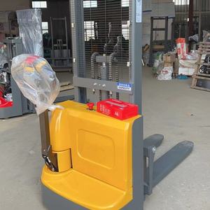 Gerbeur électrique 1000KG 1.5T 1.6M 2M chariot élévateur grande <span class=keywords><strong>batterie</strong></span> plomb-acide simple/Double portique entièrement électrique bon <span class=keywords><strong>prix</strong></span> <span class=keywords><strong>revente</strong></span> - Product Image 3