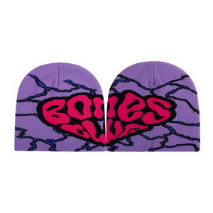 Fabricants de bonnets à double couche, bonnet réversible épais, jacquard, streetwear, logo <span class=keywords><strong>d</strong></span>'étiquette tissée privée, bonnets tricotés - Product Image 6