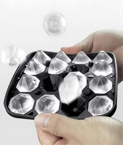 Kleine Diamant Ijs Mallen 2 Pack Kleine Siliconen Ruitvormige Ijsblokjes Bakjes Gemakkelijk Los <span class=keywords><strong>Mini</strong></span> Ijsblokjes Bakjes Met Deksel - Product Image 1