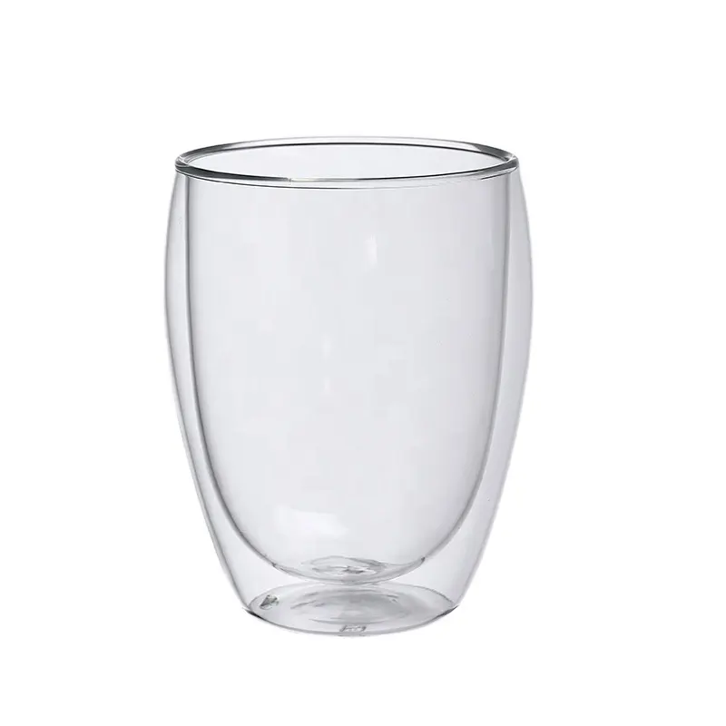 Heat Resistant Double Walled Glass Cup Hot And Cold Cup Double Wall Glass Coffee Mug