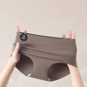 Mutandine da donna Slip in seta senza cuciture Slip da donna biancheria intima da donna morbida e sottile <span class=keywords><strong>mutande</strong></span> Culotte Femme M-XL - Product Image 2