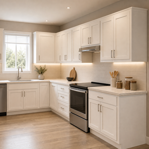 Islas de Cocina RTA con Acabado en Madera Lacada y Encimeras de Mármol Artificial para Contratistas y Renovadores de Casas - Product Image 3