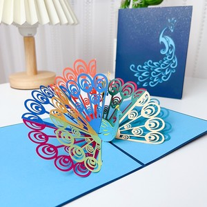 YUYANG - Tarjetas de Felicitación de Cumpleaños con Diseño Creativo Personalizado, Papel 3D, Flores de Dibujos Animados - Product Image 6