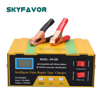 Chargeur de batterie de voiture intelligent rapide 12V 24V universel pour batteries au lithium et au plomb-acide, avec réparation automatique par impulsions