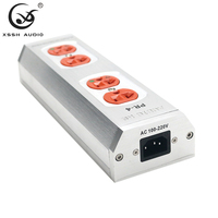 XSSH Audio 4 6 prises américaines distributeur d'alimentation ca 220V 50/60Hz 15A 15amp prise électrique conditionneur Audiophile purificateur de puissance prise