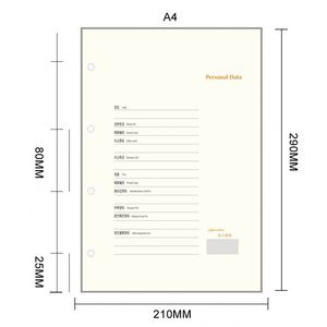 Wholesale Custom <b>A4</b> Journal With 4-Ring Binder Loose-Leaf Spiral Binding <b>Diary</b> Printed Brand Logo Pu Leather Notebook - Product Image 4