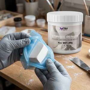 LEQU Happy And Fun – Poudre de gypse blanc en vrac 500g, plâtre de moulage haute pureté pour loisirs créatifs et fournitures de sculpture, vente en gros - Product Image 3
