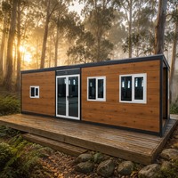Maison conteneur préfabriquée extensible en acier galvanisé 40 pieds 20 pieds, 1 2 3 4 5 chambres, prix, maison portable, villa de jardin