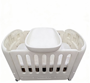 Lit bébé mobile et assemblable. Lit bébé, <span class=keywords><strong>table</strong></span> à langer, <span class=keywords><strong>table</strong></span> <span class=keywords><strong>de</strong></span> <span class=keywords><strong>soins</strong></span> multifonctionnelle. Lit d'enfant. Spécial pour les nouveau-nés. - Product Image 1