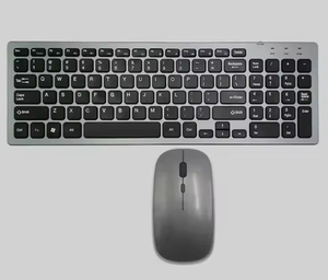 Set <span class=keywords><strong>Mouse</strong></span> Gaming Wireless Premium Elegante con Retroilluminazione LED, Layout Arabo 104 Tasti, Ultra Sottile Ergonomico Professionale per Esports, Combo 10m - Product Image 2