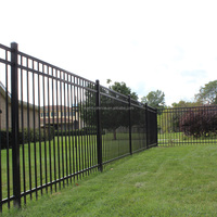 Valla de Acero Plana Personalizada, Galvanizada en Caliente para Resistencia a la Intemperie, Fácil de Montar, Seguridad para el Hogar y el Jardín, Color Personalizado