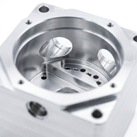 Casing Aluminium Alloy Presisi CNC, Multi-Lubang, Custom, Hasil Pemesinan 5-Axis dengan Toleransi 0.005mm