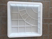 Moule de pavage Renfa personnalisable pour blocs auto-emboîtables, allées de jardin, pavés de rivière, en plastique et caoutchouc, blanc, moulé par injection