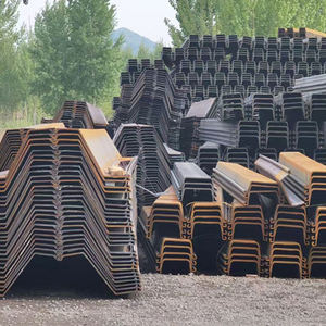 Fabricant chinois de palplanches d'acier Q235 laminées à chaud 3 12m palplanches Larsen résistantes à l'eau pour la construction de bâtiments - Product Image 4