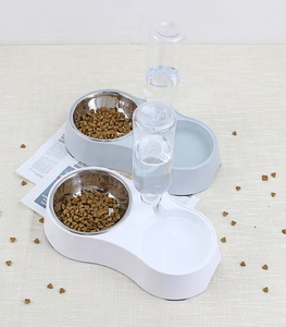 Mangkuk Makan Hewan Peliharaan, Mangkuk Makanan Hewan Peliharaan Desain Baru Multifungsi Penyimpanan Makanan Anjing Pintar Otomatis & Peminum Melamin Mangkuk Makanan Hewan Peliharaan - Product Image 5