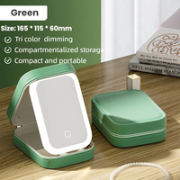 Nouveau Design Smart Home LED Miroir Maquillage Boîte De Rangement Mode Portable Voyage Maquillage Cas avec Miroir