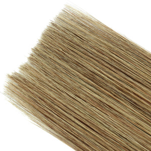 Extensions de <span class=keywords><strong>cheveux</strong></span> naturels chinois Dark&Blonde, lisses et soyeux, double trame Remy, invisibles, en PU, 16-20 pouces, à bandes adhésives - Product Image 4