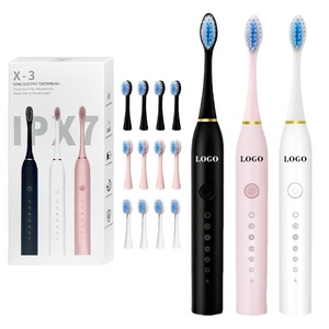 แปรงสีฟันไฟฟ้าโซนิค X-3 กันน้ำ IPX7 5 โหมด ขนแปรงนุ่ม ชาร์จได้ สำหรับผู้ใหญ่ - Product Image 1