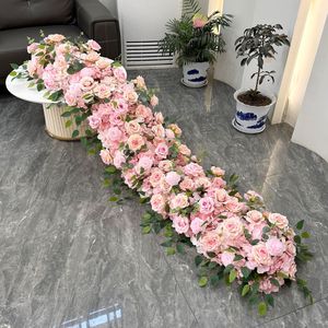 High End Faux Rose Petal Garland <strong>Swag</strong> for Wedding Ceiling Decoration Luxury Banquet Hall Christmas Party Event - Product Image 3