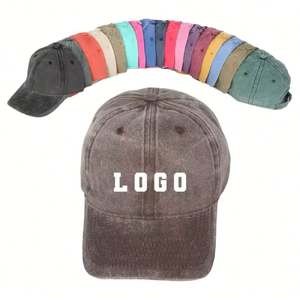 Gorra de Béisbol Vintage de 6 Paneles, 100% Algodón, sin Estructura, Personalizada al por Mayor, con Logotipo Bordado, Estilo Deportivo y a la Moda, Lavada - Product Image 1