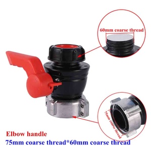 62/75/ 80mm Coarse to Outlet 60mm Coarse Thread Ball <b>Valve</b> for IBC Tote <b>Valve</b> IBC Tank Buttress Adapter Raiwater tank Ball <b>Valve</b> - Product Image 2