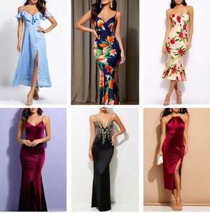 Vestidos elegantes de verano Acampanados para <span class=keywords><strong>mujer</strong></span> con mangas largas, <span class=keywords><strong>ropa</strong></span> informal con cuello en V de inspiración africana para citas, salidas informales - Product Image 2