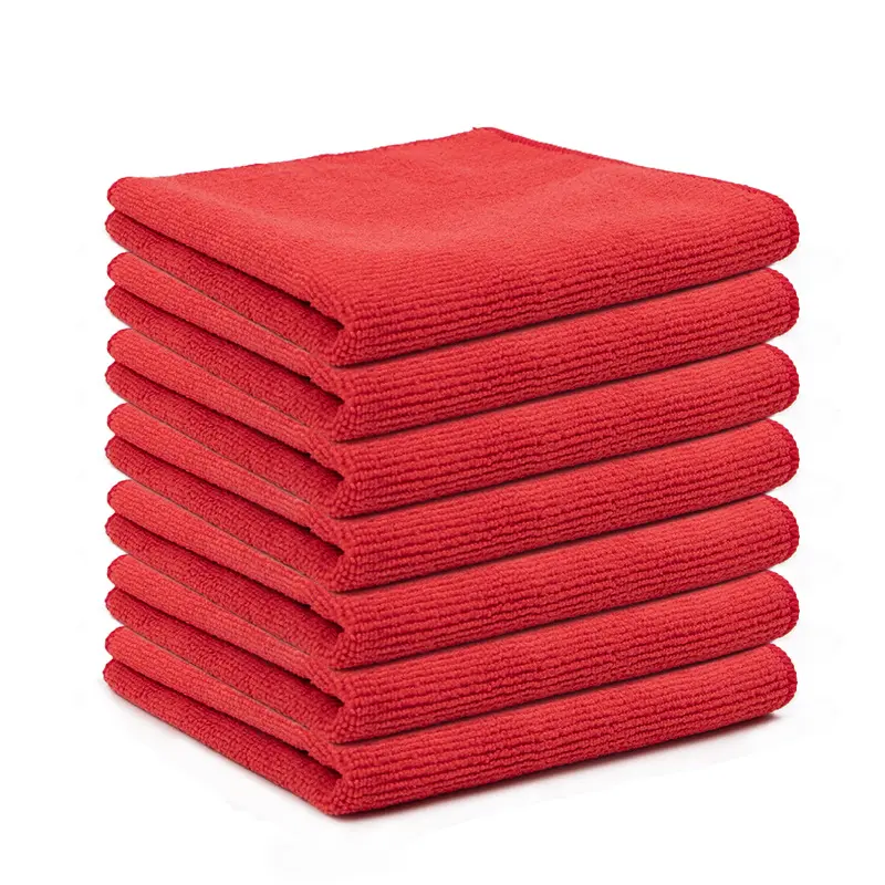 अनुकूलित 80 पीसी माइक्रोफाइबर सफाई कपड़े धोने योग्य साफ तौलिए पुन: प्रयोज्य धोने योग्य कपड़ा तौलिया रसोई कार माइक्रोफाइबर तौलिए
