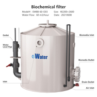 Biofiltre haute efficacité pour l'équipement d'aquaculture, système de biofiltration RAS, média de biofiltration à vendre