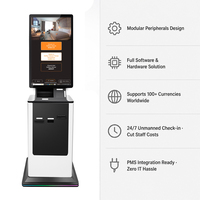 Kiosque d'enregistrement en libre-service pour hôtel, 24h/24 et 7j/7, sans personnel |   Distributeur de cartes RFID, scanner QR, imprimante de reçus |   Réduire les coûts de main-d'œuvre OEM