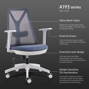 Chaise de <span class=keywords><strong>bureau</strong></span> respirante avec support lombaire pour la vente en gros – Silla De Oficina De Malla, Chaise De <span class=keywords><strong>Bureau</strong></span>, Cadeira Giratória De Escritorio - Product Image 5