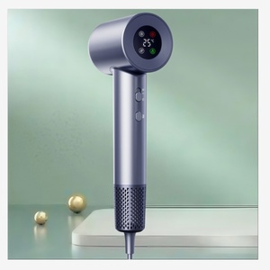 Professional 1600W LCD Hair Dryer Ionic High-Speed Portable Blow Dryer for Household Salon Use <b>Strong</b> Fast Drying Hotels Plastic - Product Image 1