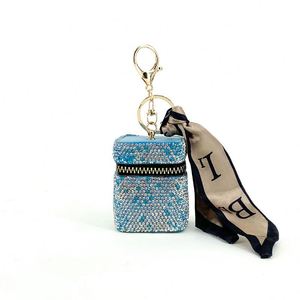 Estuche para Airpods con Pedrería Brillante, Mini Bolsa para Auriculares, Llavero para Coche, Cartera, Colgante, Llavero para Niña, Bolsa para Lápiz Labial - Product Image 4