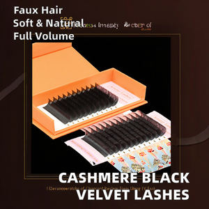 Extensions <span class=keywords><strong>de</strong></span> <span class=keywords><strong>cils</strong></span> personnalisables à <span class=keywords><strong>courbure</strong></span> CC, véganes, sans cruauté, noires naturelles, effet mat, à brins individuels, pour un volume intense - Product Image 6