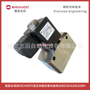 Válvula Solenoide de Hidrógeno a Prueba de Explosiones de Alta Presión Buschjost 8383520.6236.02401 DC 24V 1/2 Pulgada, Válvula de Control de Gas - Product Image 5