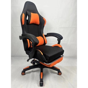 Silla de carreras barata a granel personalizada, <span class=keywords><strong>sillas</strong></span> para PC, <span class=keywords><strong>sillas</strong></span> para jugadores de ordenador, silla para jugar con escorpión de cuero PU al por mayor, silla para jugar con reposapiés - Product Image 1