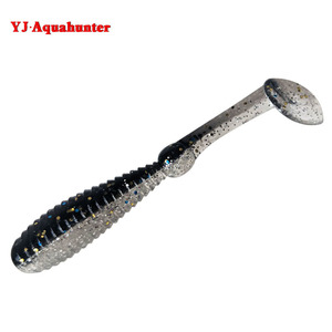 Señuelo de pesca de fondo T-Tail Soft Worm de 82 mm y 4.6 g para la pesca de lubina - Product Image 2