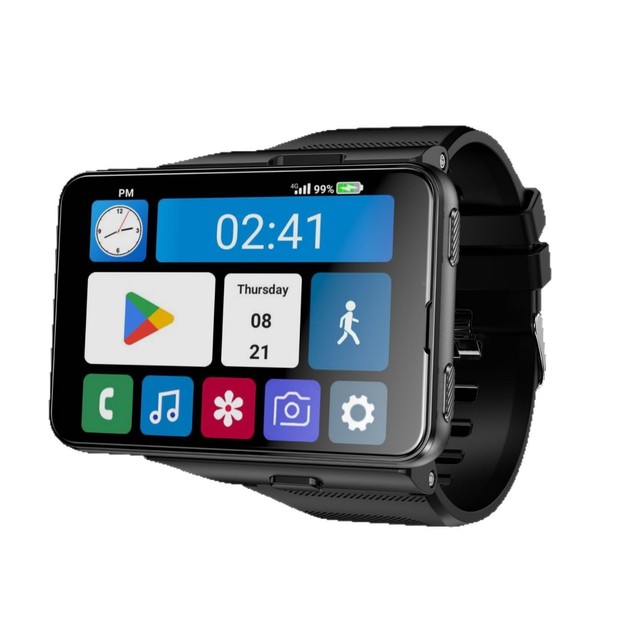 New S999 Plus for GPS 4G Android Smart Watch Heart Rate Monitoring Square Design Long Battery Life for Children Elderly