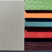 Panneau mural 3D moderne Panneau mural en bois de bambou Plaque carbone or sur papier peint en vinyle PVC insonorisé pour application en salle de sport