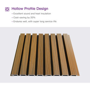 Luxury Water Proof Wood Plastic Composite Cladding Fluted Wpc Wall <strong>Panel</strong> - Product Image 6