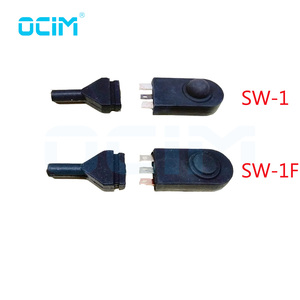 TIG-Schweißbrennergriff SW-1 mit Einzelschalter, Schwarz, Flacher <span class=keywords><strong>Bulbus</strong></span>-Stil, Mit oder Ohne Kabel - Product Image 2